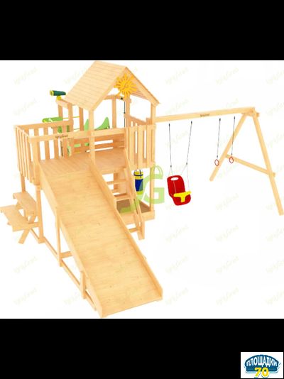 Детская площадка IgraGrad Крафт Pro 1 с зимней горкой Томск