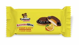 «БисквиШок» с желе со вкусом апельсина