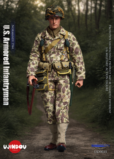 Американский пехотинец в Нормандии - Коллекционная ФИГУРКА 1/6 U.S. Armored Infantryman Normandy 1944 (UD9035) - UJINDOU