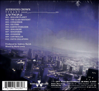 Купить диск Aversions Crown - Tyrant в интернет-магазине CD и LP "Музыкальный прилавок" в Липецке