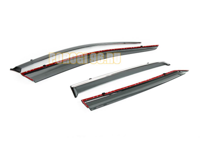 Дефлектор окон с молдингом для Mitsubishi Outlander 2012-2014 2014-