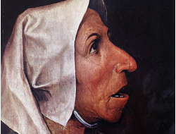 Картина обогреватель, репродукция Питера Брейгеля Портрет старой женщины