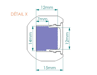 Карниз IL12 WALLSTYL® - 20*25*2000мм