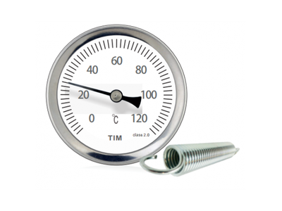 Термометр накл.с пружиной Y-63A-120 [43199]