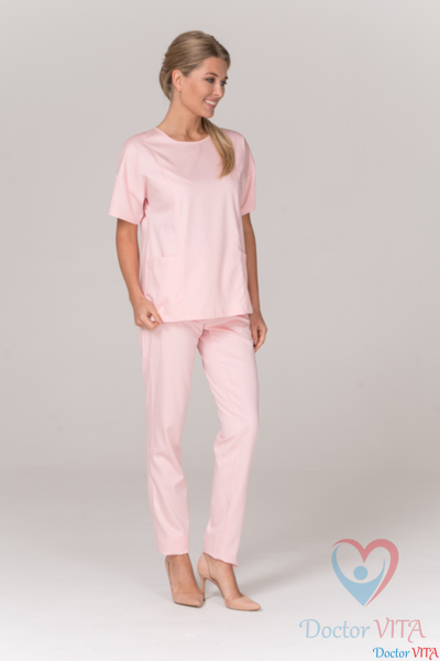 БЛУЗА МЕДИЦИНСКАЯ DR.SUPER "Sky" розовая