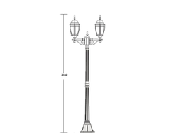 Парковые светильники ARSENAL S2 (2.0m)