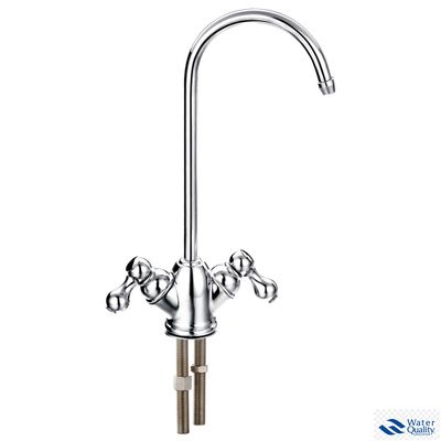 Кран питьевой воды DF015AA2-HC двойной с вентилем капелька