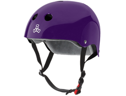 Купить защитный шлем Triple Eight (Purple Glossy) в Иркутске