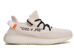 Adidas Yeezy 350 V2 X Off White (Белые с серым)