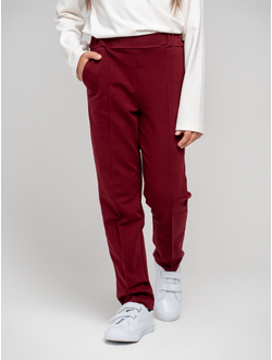 Брюки трикотажные бордо