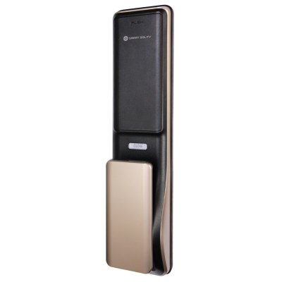 Умный дверной замок с ручкой Solity GP-6000BAK Champagne Gold, Face-ID