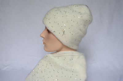 итальянская шапка с отворотом и шарф Визио фото