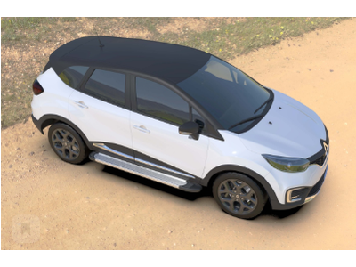 Пороги на Renault Kaptur (2020-) Optima Silver