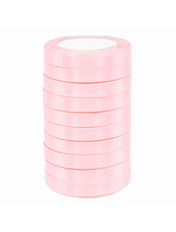 Лента атласная 1,2см*25ярд Розовый жемчуг 68