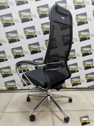 Кресло ErgoLife SynchroSit 10 B1-115K - Mesh(X2)+EcoLeather(Extra) /Um00/Wm12/K1cL(MS2.0Ch/M23.B23.G