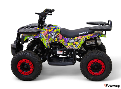 Детский квадроцикл MOTAX GRIZLIK mini ES граффити