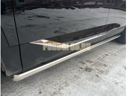 Защита штатного порога труба Папа Тюнинг d53 для GAC GS8 2025-