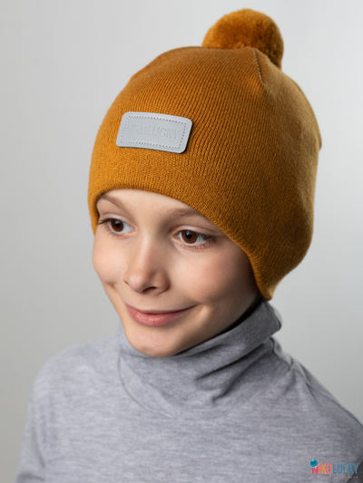 Шапка 24201-02 х/б подклад, горчичный 54-56