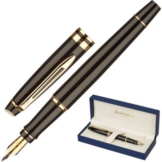 Ручка перьевая WATERMAN EXPERT S0951640 черный корпус, синие чернила 0,5мм