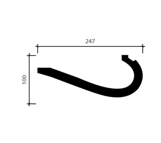 Карниз 1.50.710 - 100*247*2000мм