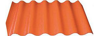 Шифер "Волнаколор" 1097 х 1250 мм оранжевый