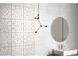 Декор, Villeroy&Boch Allegro 40х120см, белый-золото