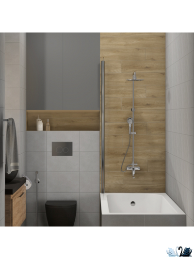 Плитка Creto Misty grey 25 х 40 см серая настенная