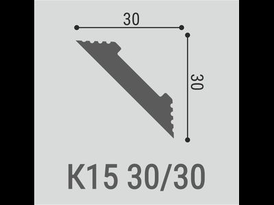 Карниз К15 - 30*30*2000мм