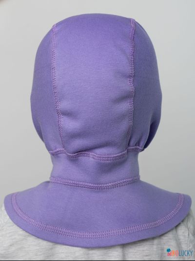 Шапка-шлем 24301-01 95%хлопок 5%лайкра, ярко-сиреневый 40-42