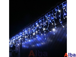 Бахрома 3*0.5 м СИНИЙ+БЕЛЫЙ, постоянное свечение IP 54