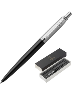 Ручка шариковая PARKER JOTTER BOND STREET BLACK CT, синий, 0,8мм, 1953184