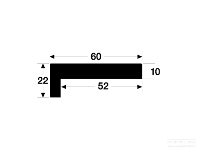 Молдинг обрамляющий MEISTER Rust metallic 4077