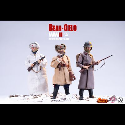 Красноармеец-рыбак Ефим - КОЛЛЕКЦИОННАЯ ФИГУРКА 1/12 scale Bean Gelo Series fisherman Lim Yefu Deluxe Ver (BGS027) - POP COSTUME