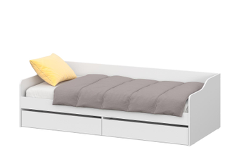 КР 2 кровать Белый текстурный