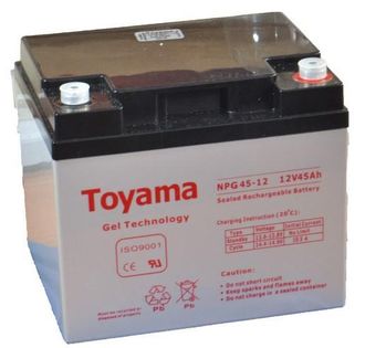 Гелевый аккумулятор TOYAMA 45 Ач 12В GEL NPG 45-12