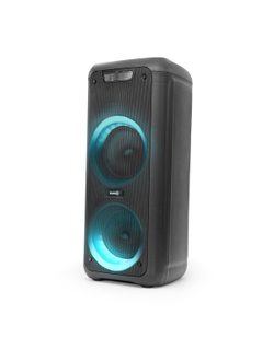 Портативная колонка FUMIKO HAMMER RGB-подсветка, микрофон, пульт BLACK