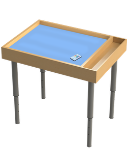 Стол на ножках для рисования песком Радуга-RGB с пультом, с отсеком (кармашком) для песка