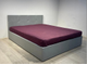 Кровать двойная №4 (1600*900*2000) Серый велюр (с основанием)