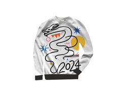 Свитшот 3D с полной запечаткой год Дракона №8