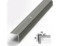 Порог угловой Лука  ПУ 05.2700.056 Бетон темный