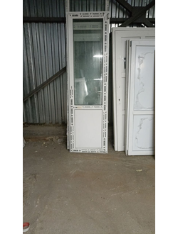 Бу2400-ДВЕРЬ БАЛКОННОГО ТИПА БУ ШИРИНА 700 ВЫСОТА 2400, ПРОФИЛЬ 60, 32 СП (ДВУХКАМЕРНЫЙ)