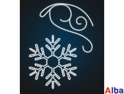 Консоль Снежинка на подвесе