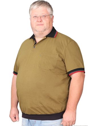 Рубашка-поло  Ф &quot;поло&quot; 1ПМ Размеры 60-70 (цвет хаки/черный)