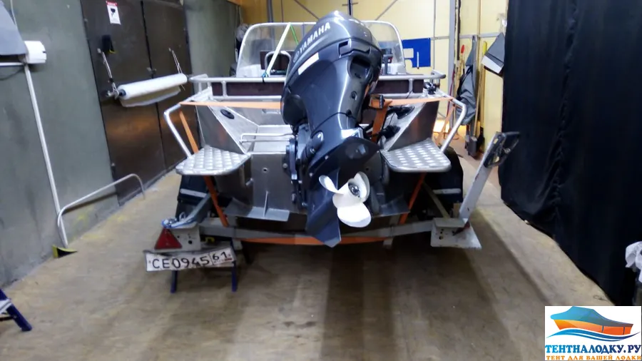 Тент на лодку WYATBOAT 430 MDC (кренолины)