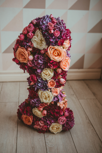 Оформление детского годовасия в стиле "Flowers party" "№ 1460