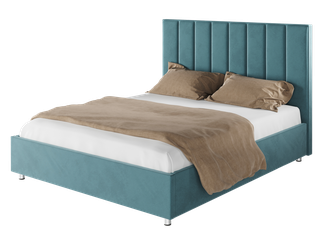 Кровать "Параллель" тёмно-бирюзового цвета