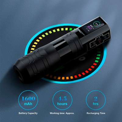 (УЦЕНКА) Беспроводная тату машинка EZ P3 Pro Turbo 5 Strokes 2 Power Black