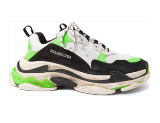 Balenciaga triple s green and white 2025