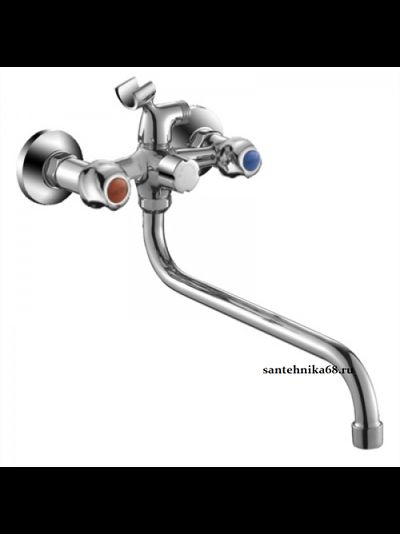 Смеситель для ванны латунный OUTE с длинным изливом 35 см T6623C