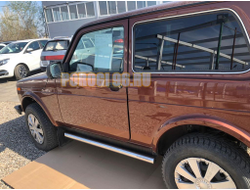 Защита штатного порога труба d60 для Lada Niva Legend 2023-